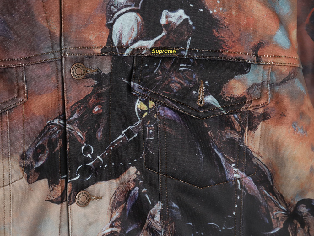 Supreme & Frank Frazetta denim thick jacket