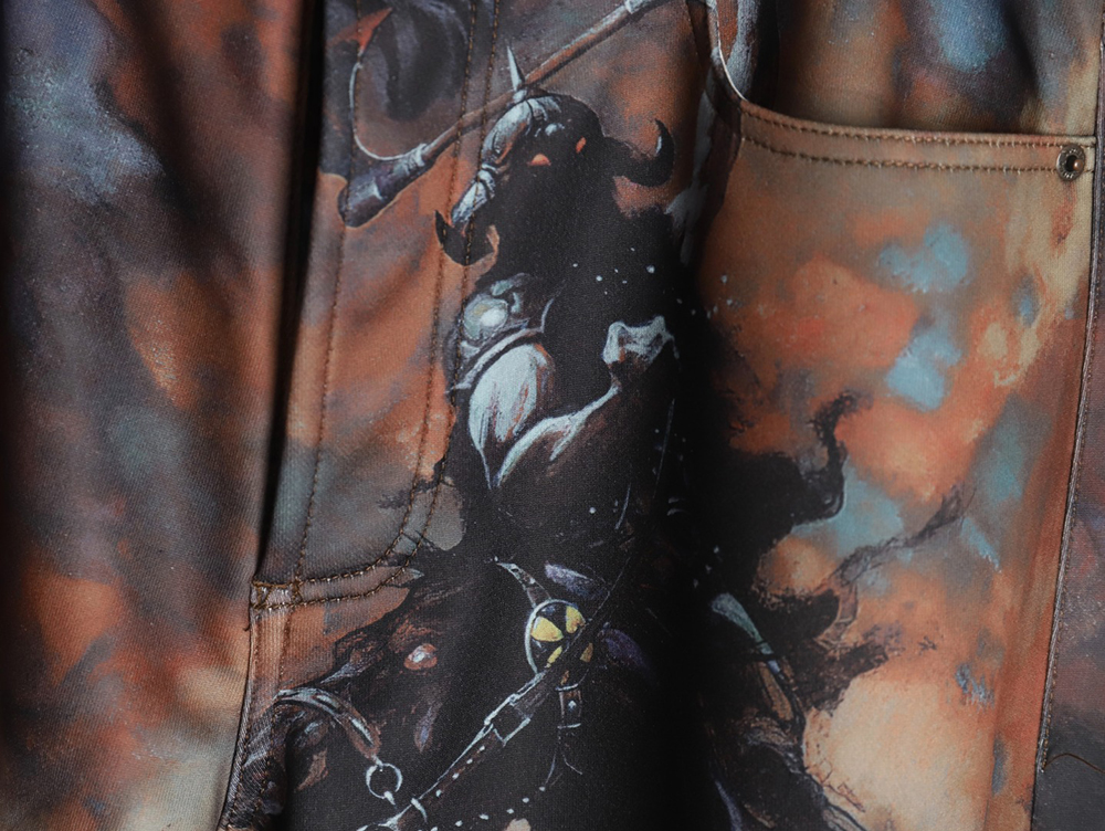 Supreme & Frank Frazetta Denim Printed Track Pants