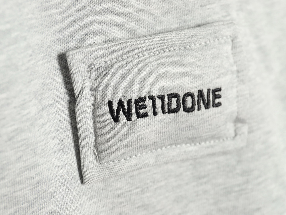 We11 Done Logo Embroidered Simple Long Sleeve T-Shirt TSK1