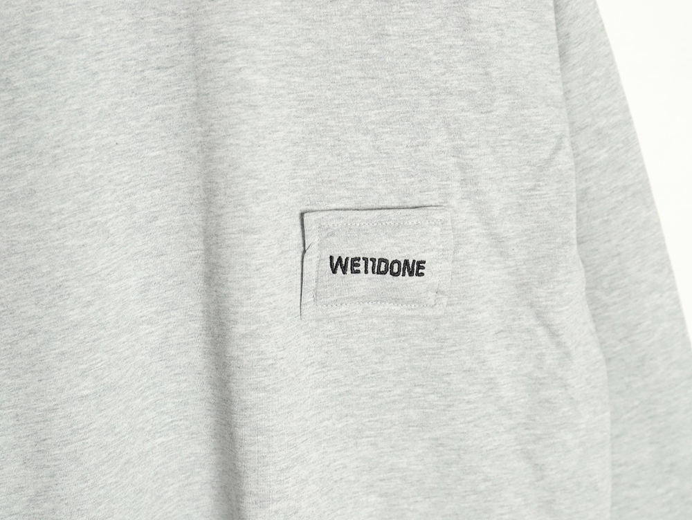 We11 Done Logo Embroidered Simple Long Sleeve T-Shirt TSK1