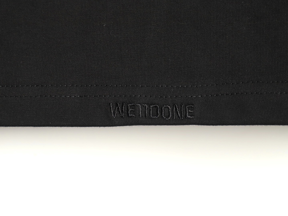 We11 Done Logo Embroidered Simple Long Sleeve T-Shirt TSK2