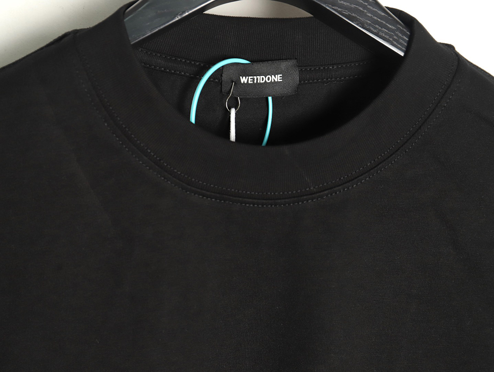 We11 Done Logo Embroidered Simple Long Sleeve T-Shirt TSK2