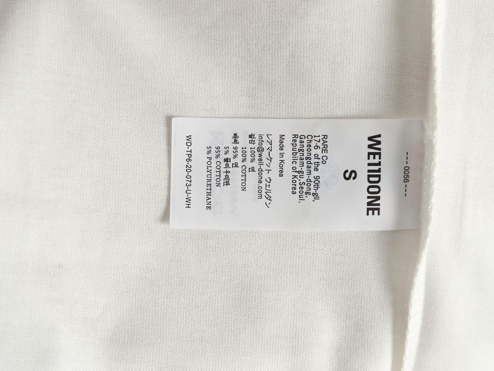 We11 Done Creative Bear Print Short Sleeve T-shirt
