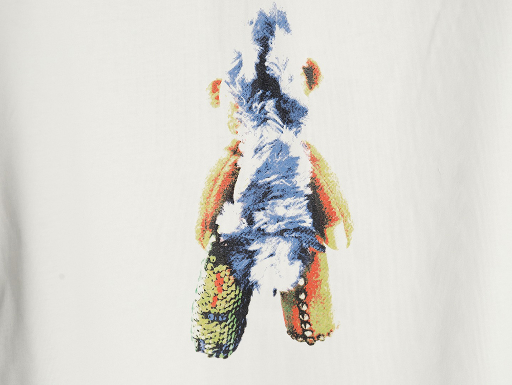 We11 Done Creative Bear Print Short Sleeve T-shirt