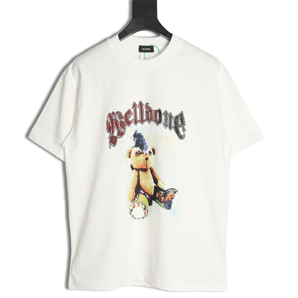 We11 Done Creative Bear Print Short Sleeve T-shirt