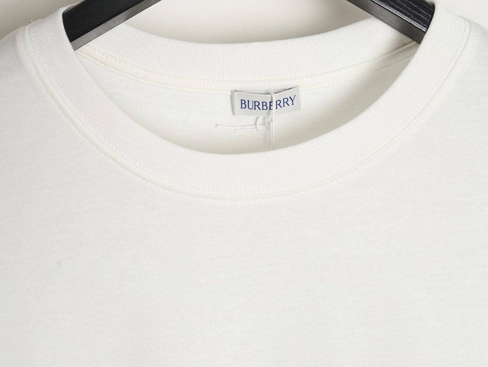 Burberry striped print embroidered horse short sleeves
