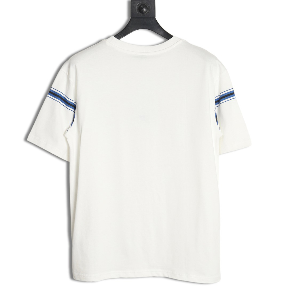 Burberry striped print embroidered horse short sleeves