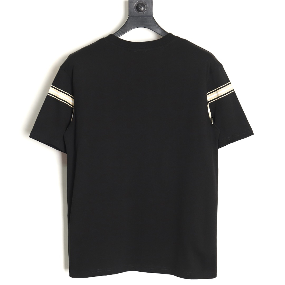 Burberry striped print embroidered horse short sleeves TSK1