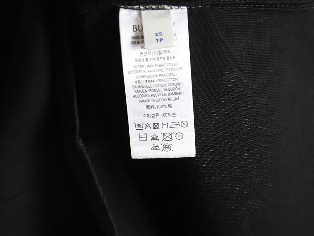 Burberry striped print embroidered horse short sleeves TSK1