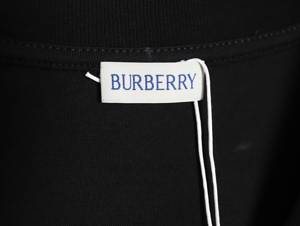 Burberry striped print embroidered horse short sleeves TSK1