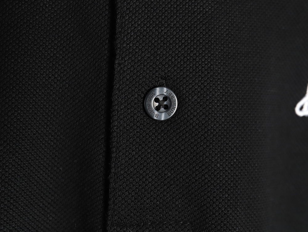 Burberry cursive embroidered signature short-sleeved polo shirt TSK1