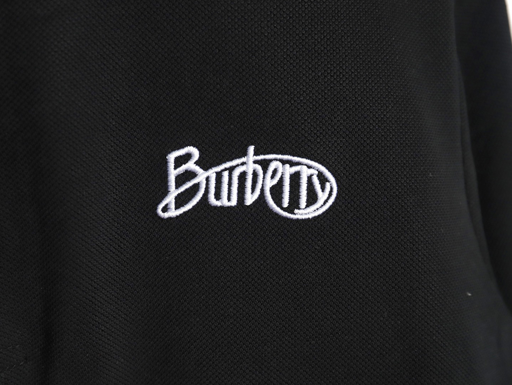 Burberry cursive embroidered signature short-sleeved polo shirt TSK1