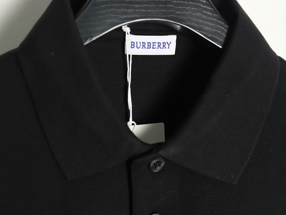 Burberry cursive embroidered signature short-sleeved polo shirt TSK1