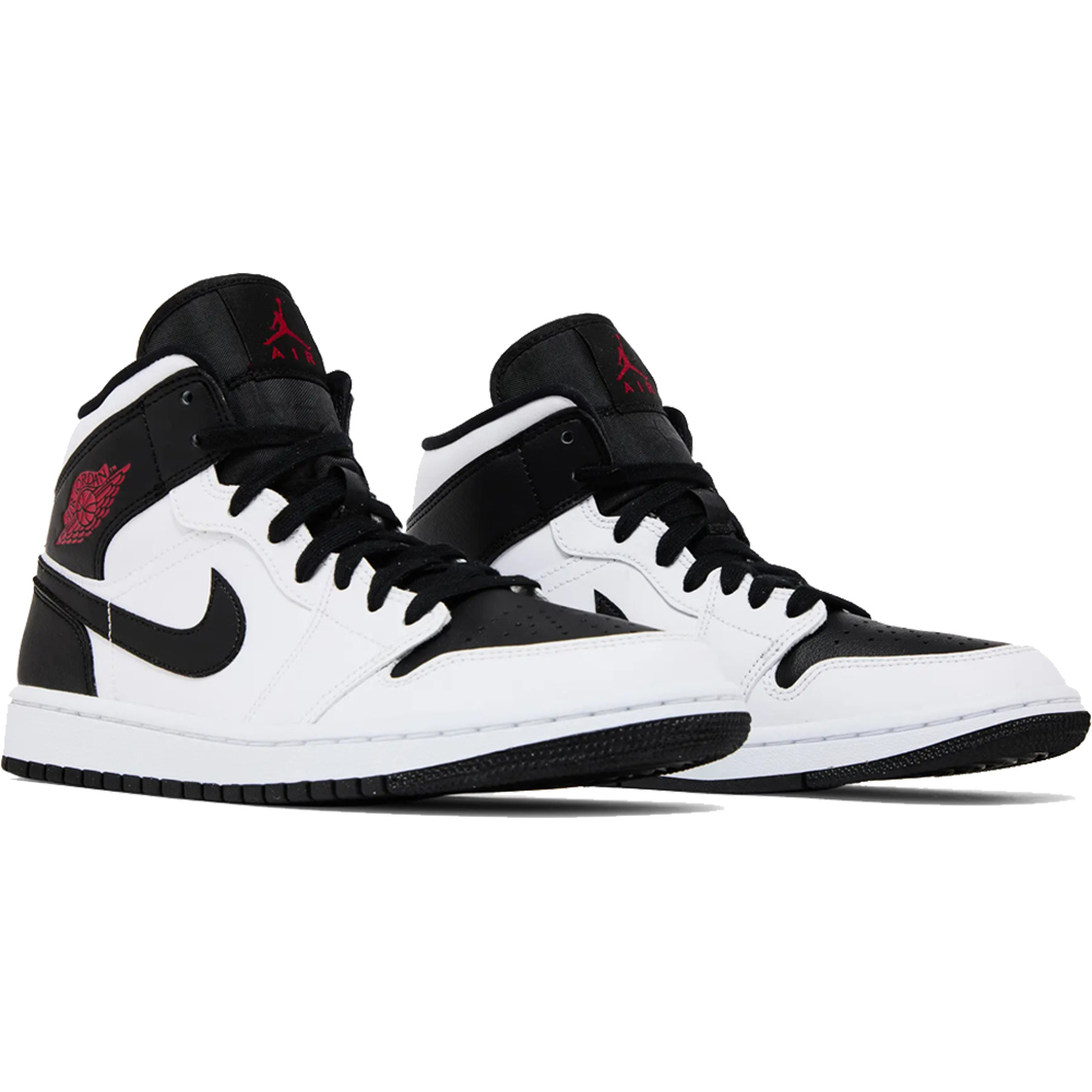 AIR JORDAN 1 MID ''WHITE BLACK''