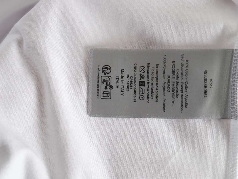Dior flocked print logo short-sleeve