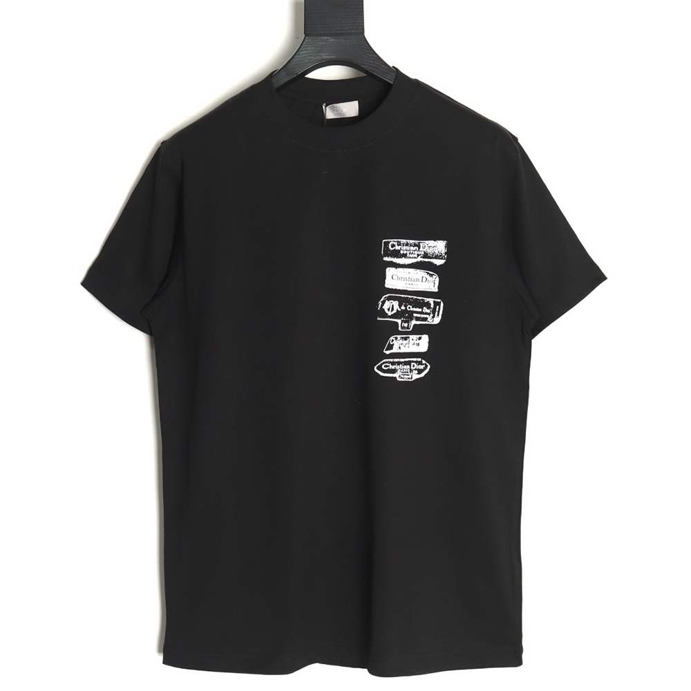 Dior flocked print logo short-sleeve TSK1
