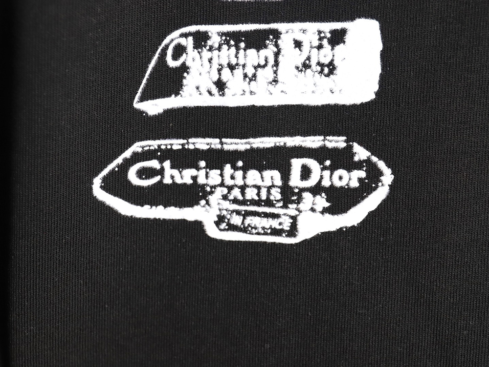 Dior flocked print logo short-sleeve TSK1