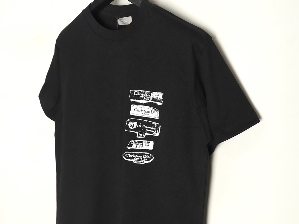 Dior flocked print logo short-sleeve TSK1