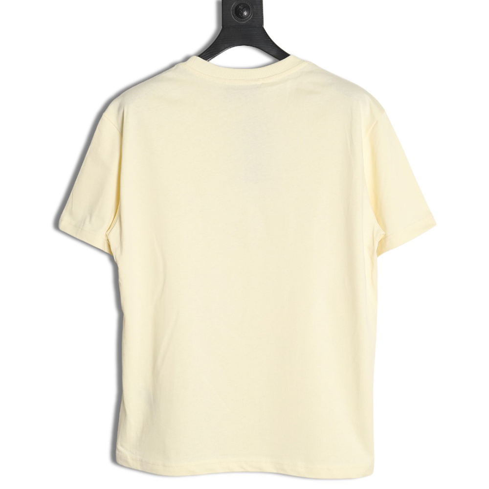 Gucci lines embroidery letters logo short sleeves