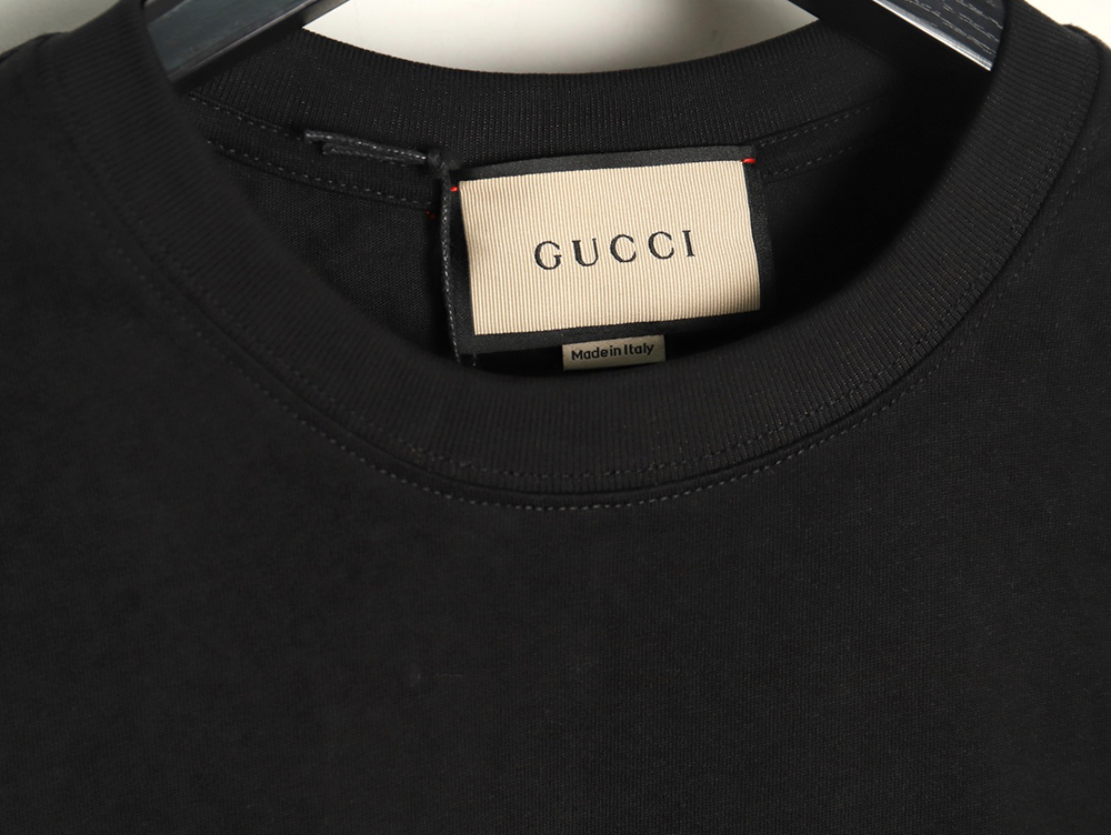 Gucci lines embroidery letters logo short sleeves TSK1