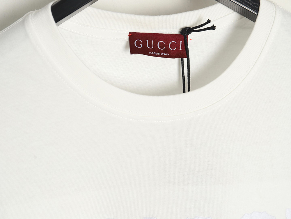 Gucci obscure embroidered letter short sleeves