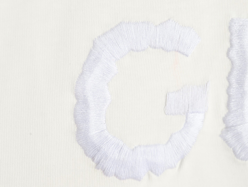 Gucci obscure embroidered letter short sleeves