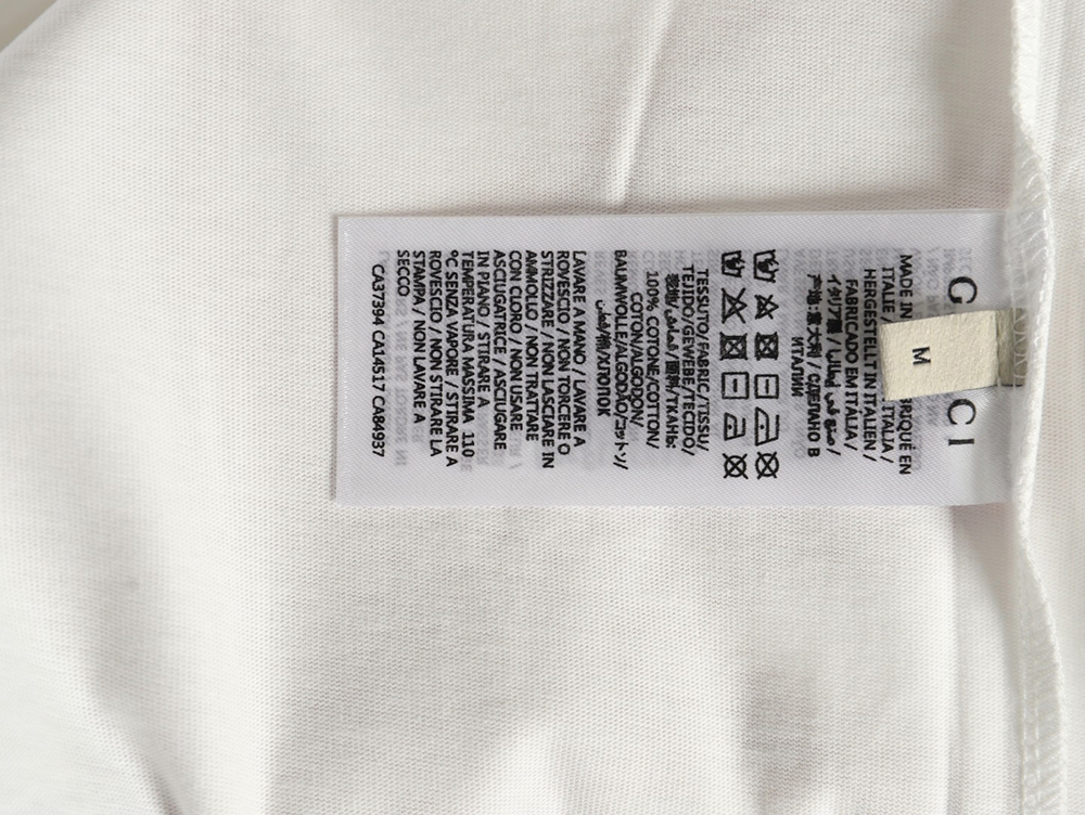 Gucci obscure embroidered letter short sleeves