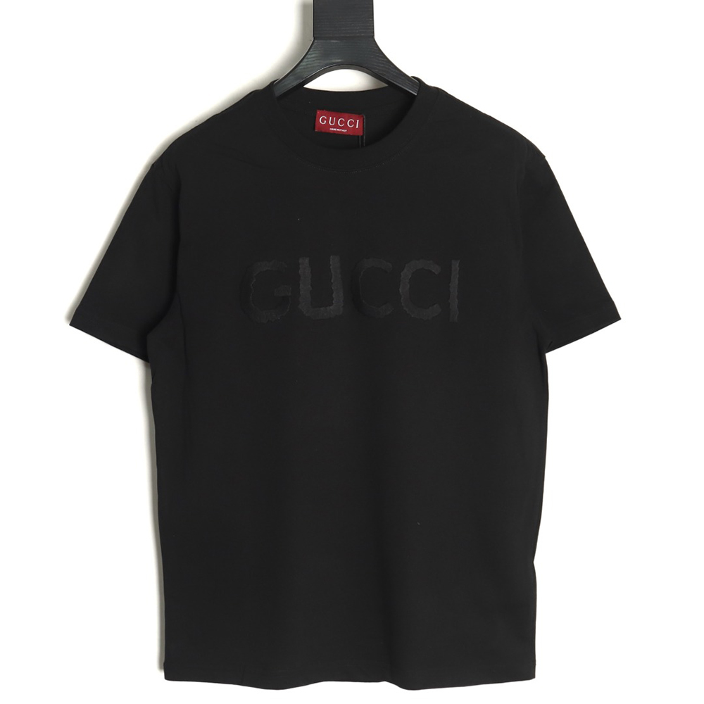 Gucci obscure embroidered letter short sleeves TSK1