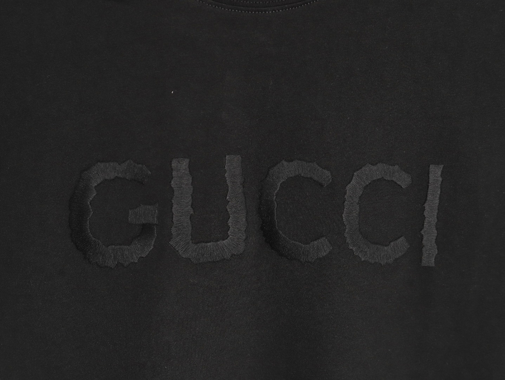 Gucci obscure embroidered letter short sleeves TSK1