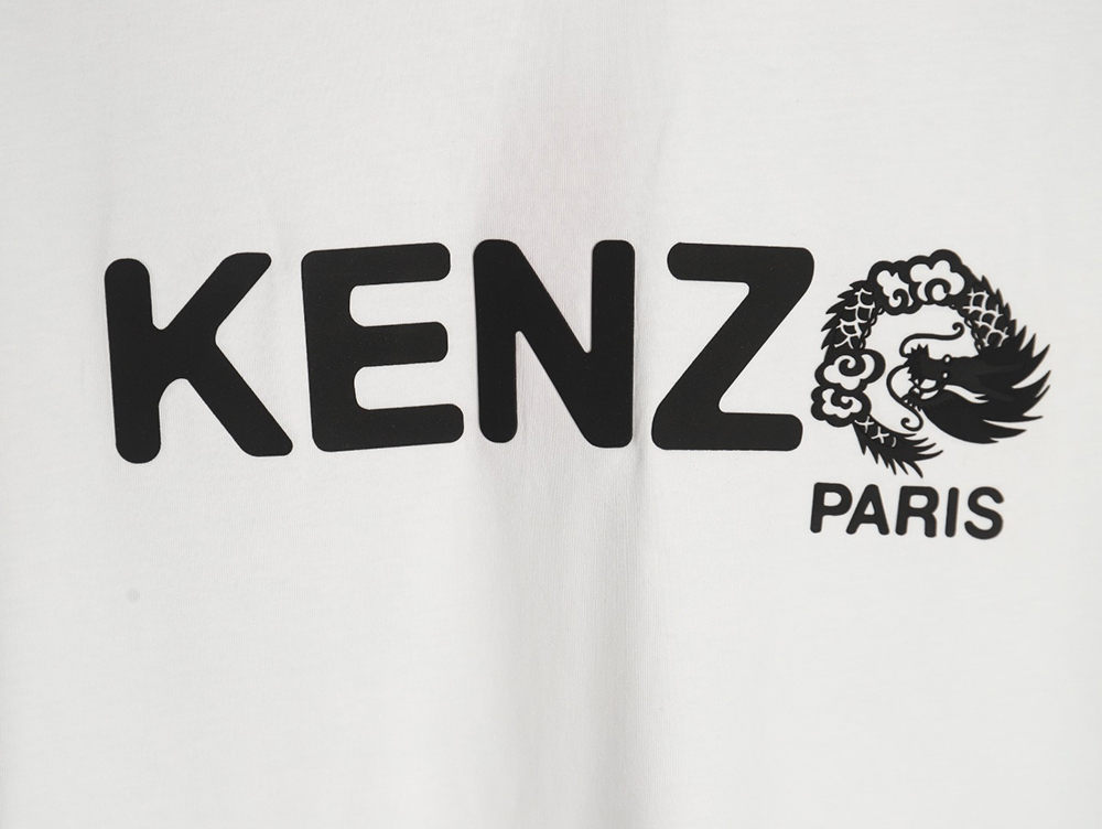 Kenzo Dragon Year Limited Edition Letter Short Sleeve T-shirt