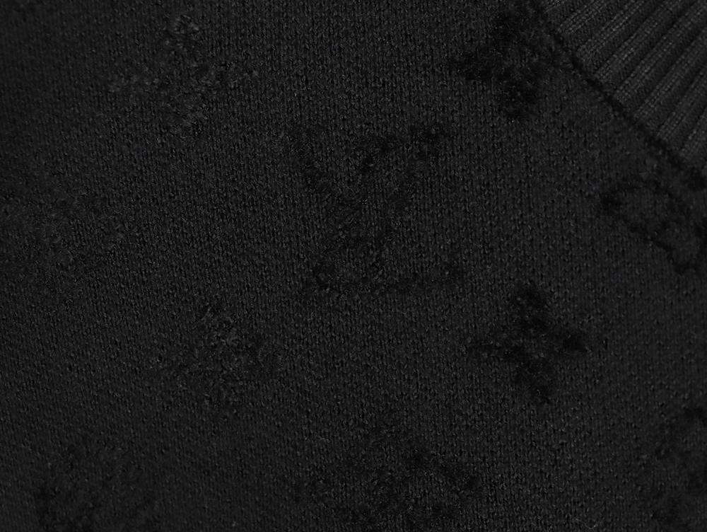 Louis Vuitton jacquard patchwork knitted short-sleeved T-shirt
