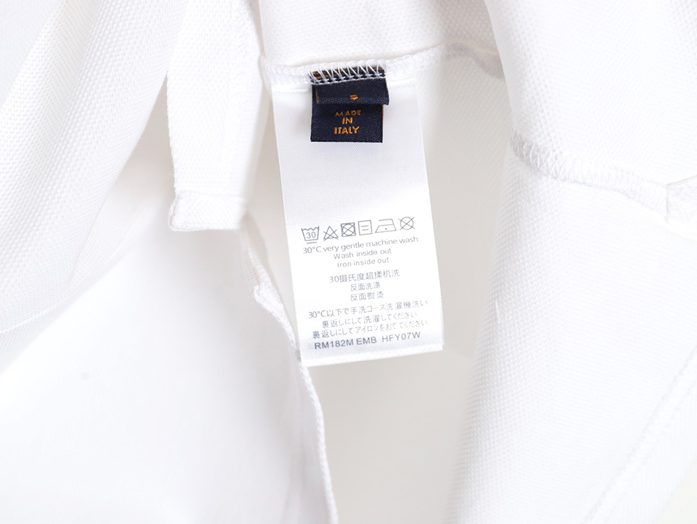 Louis Vuitton letter embroidery logo short-sleeved polo shirt