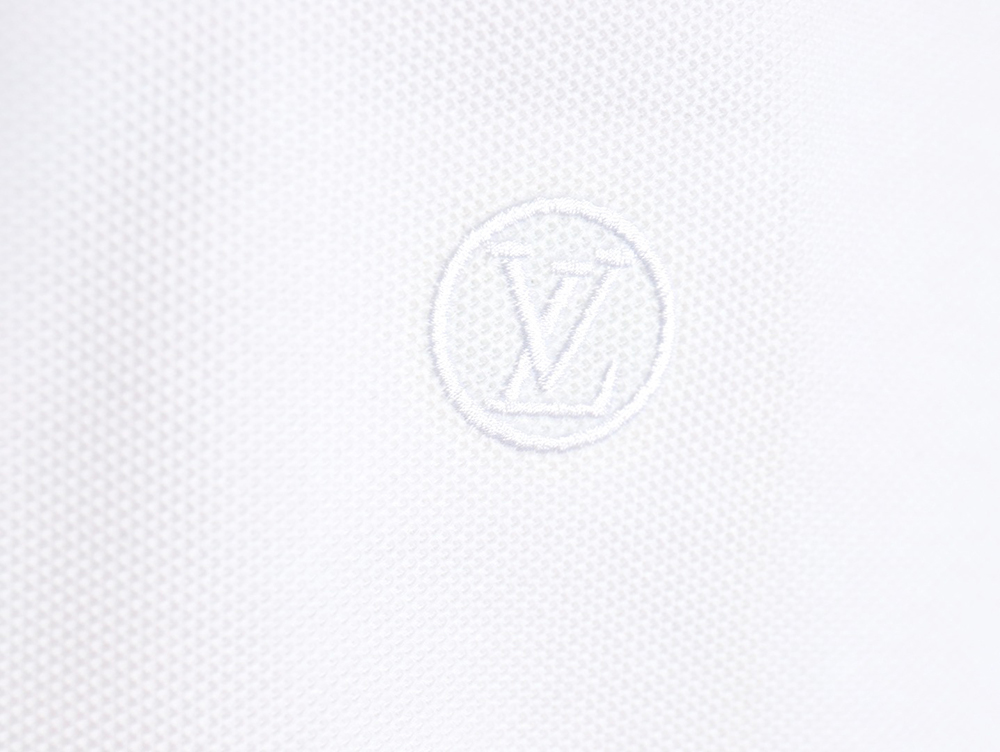 Louis Vuitton letter embroidery logo short-sleeved polo shirt