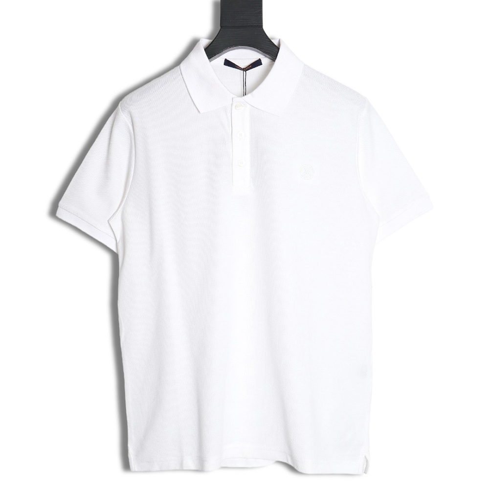 Louis Vuitton letter embroidery logo short-sleeved polo shirt
