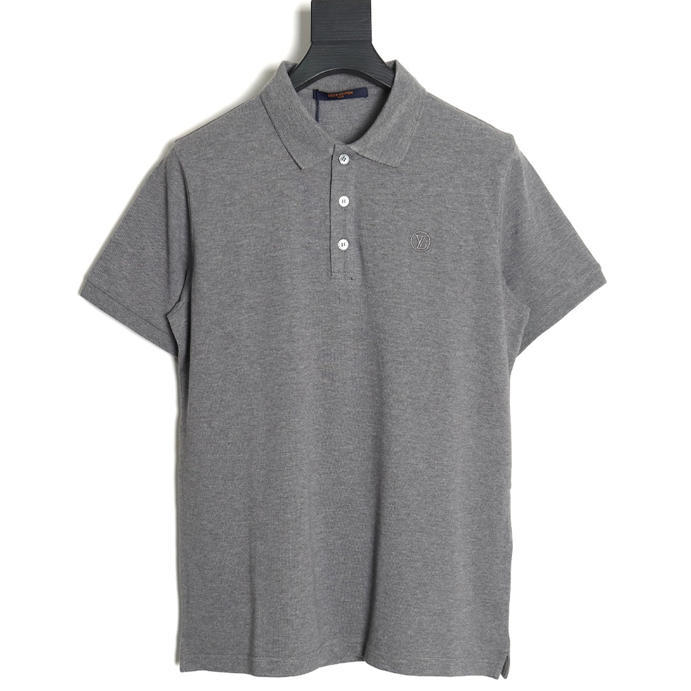 Louis Vuitton letter embroidery logo short-sleeved polo shirt TSK1
