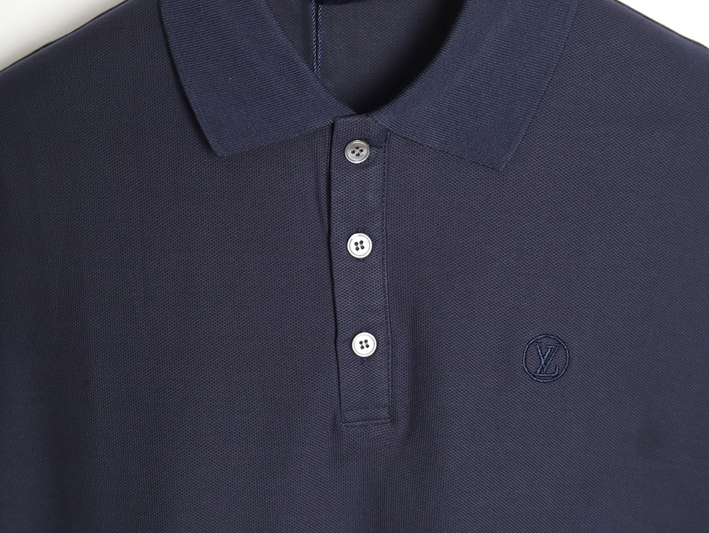 Louis Vuitton letter embroidery logo short-sleeved polo shirt TSK2