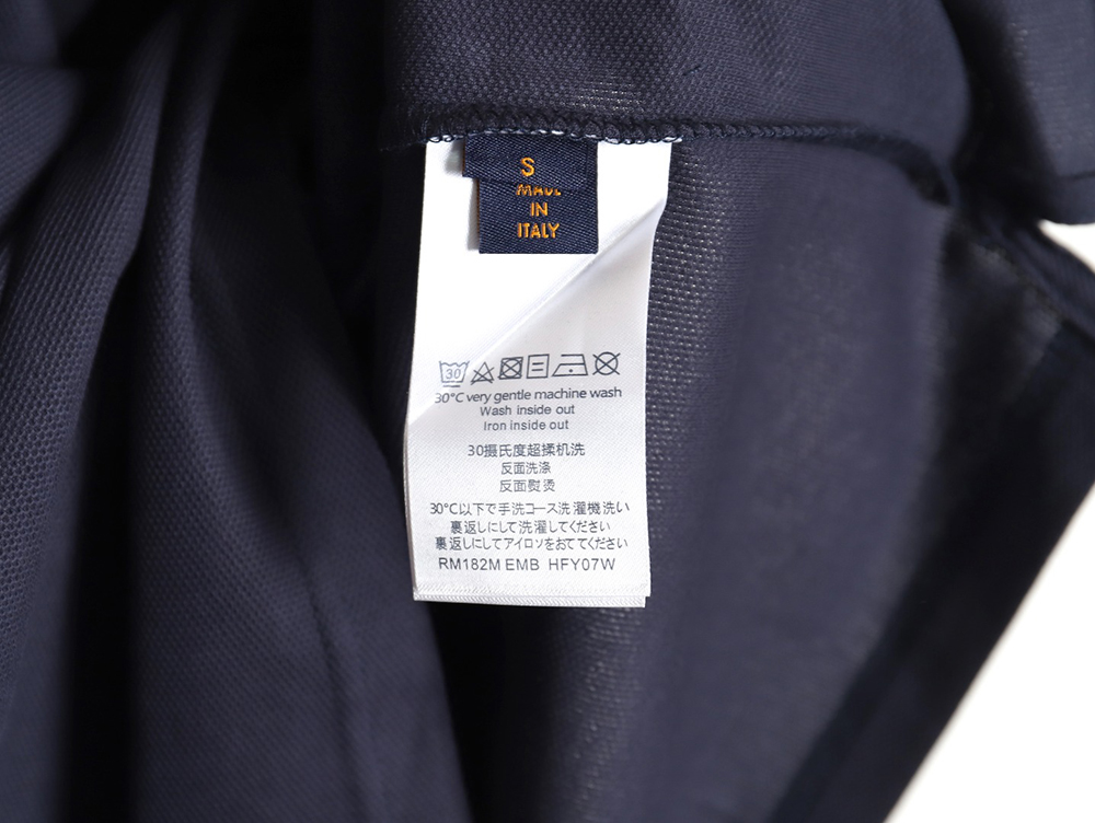 Louis Vuitton letter embroidery logo short-sleeved polo shirt TSK2