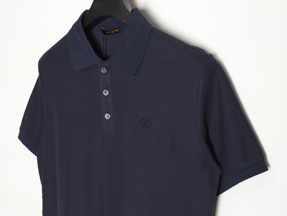 Louis Vuitton letter embroidery logo short-sleeved polo shirt TSK2