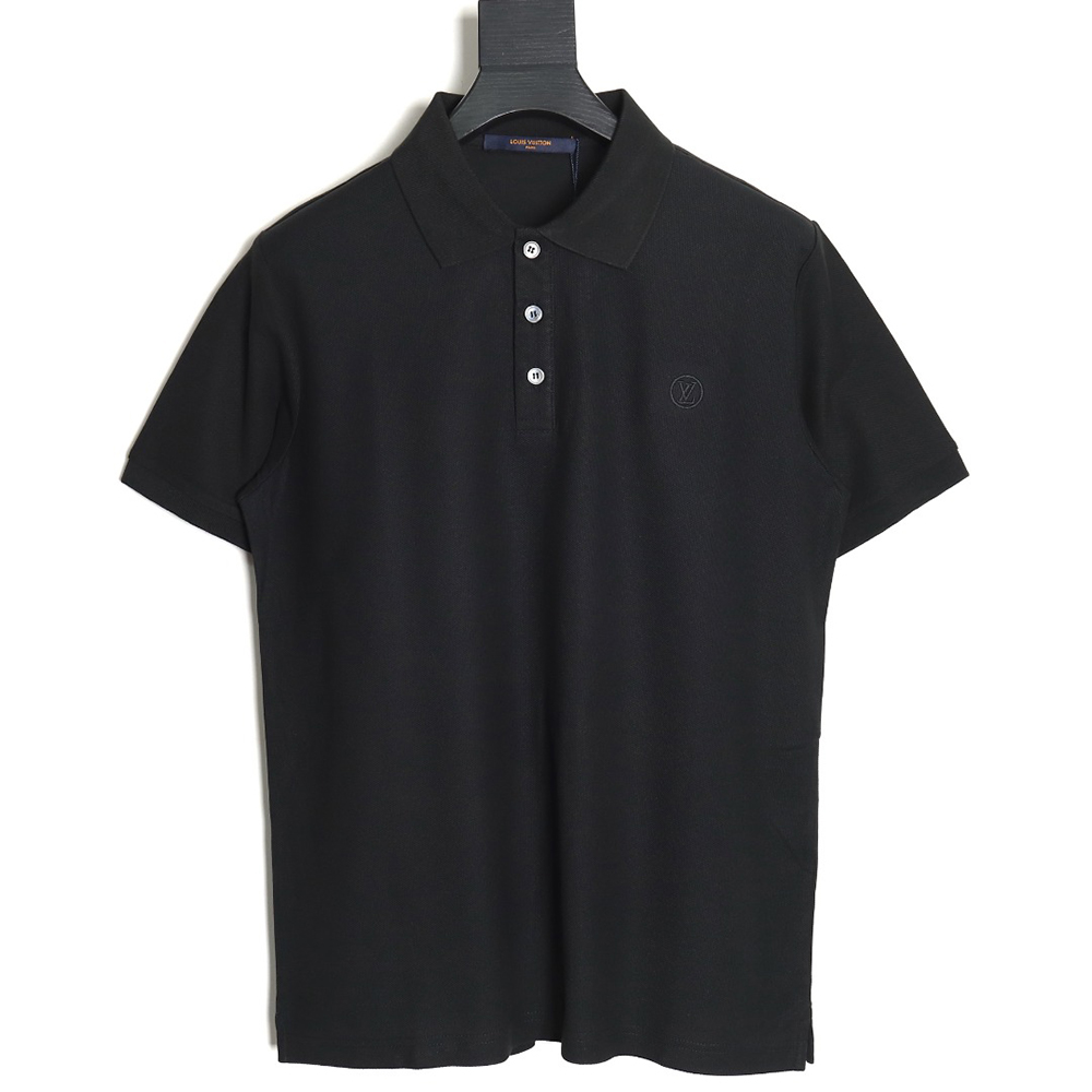 Louis Vuitton letter embroidery logo short-sleeved polo shirt TSK3