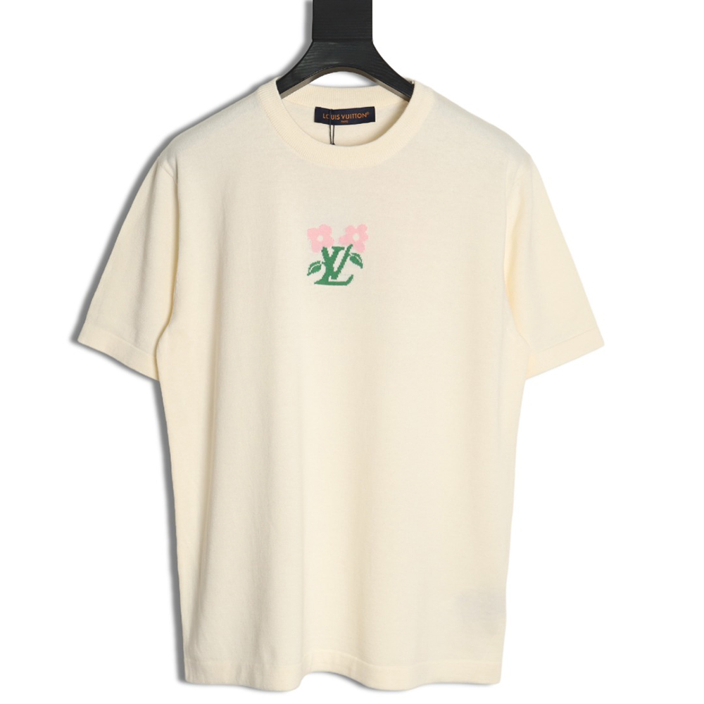 Louis Vuitton Tyler co-branded floral jacquard knitted short sleeves