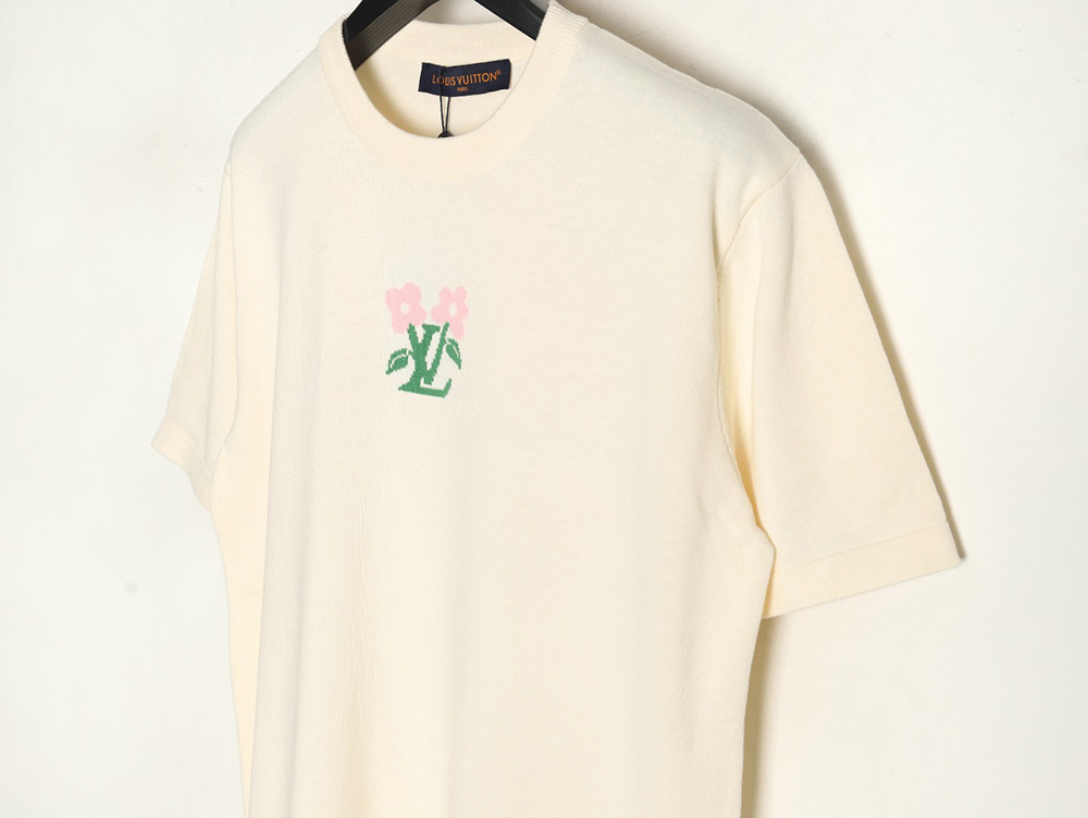 Louis Vuitton Tyler co-branded floral jacquard knitted short sleeves