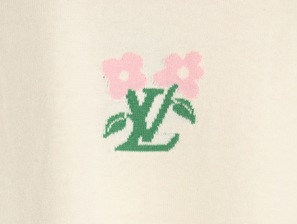 Louis Vuitton Tyler co-branded floral jacquard knitted short sleeves