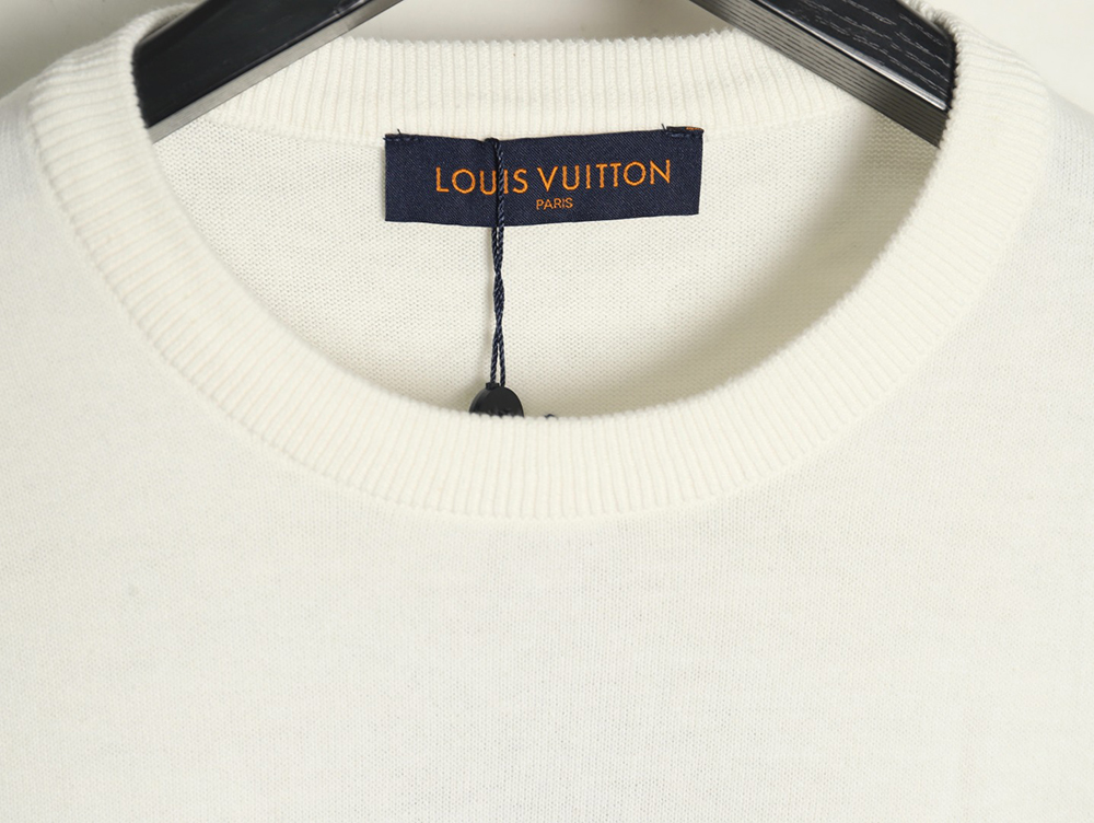 Louis Vuitton jacquard logo knitted short sleeves