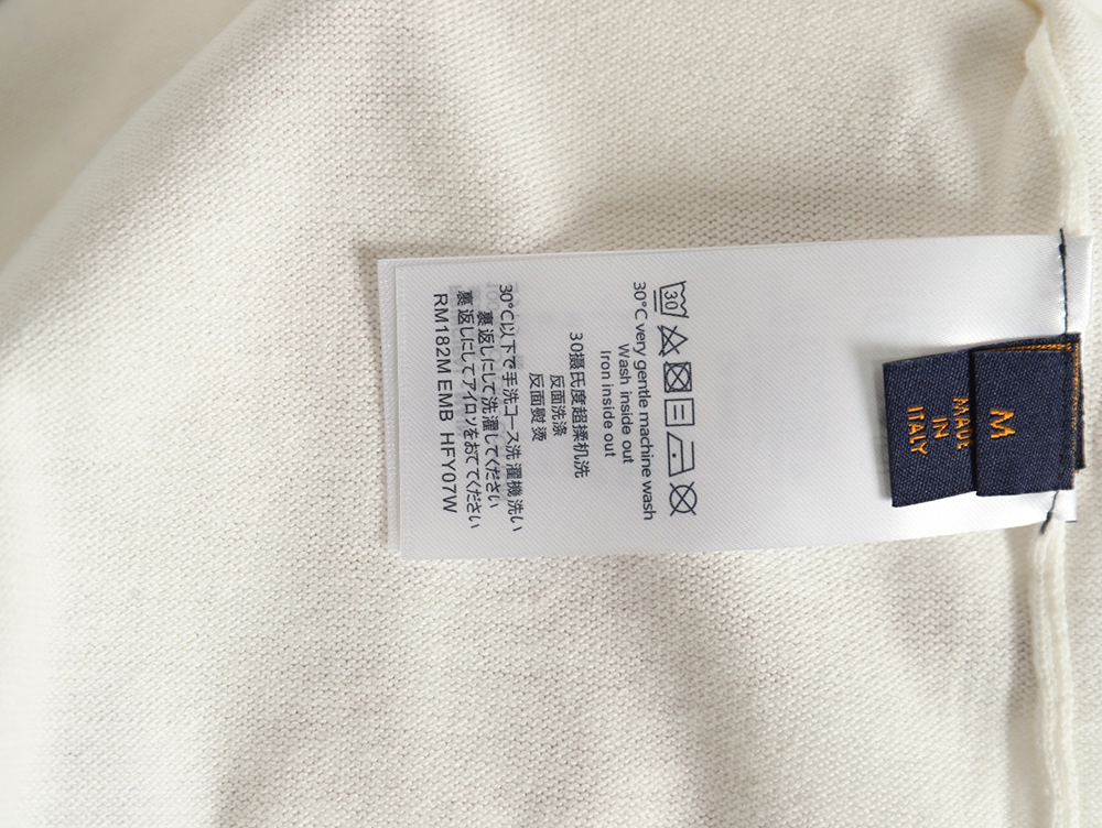 Louis Vuitton jacquard logo knitted short sleeves