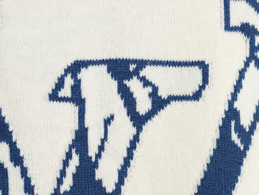 Louis Vuitton jacquard logo knitted short sleeves