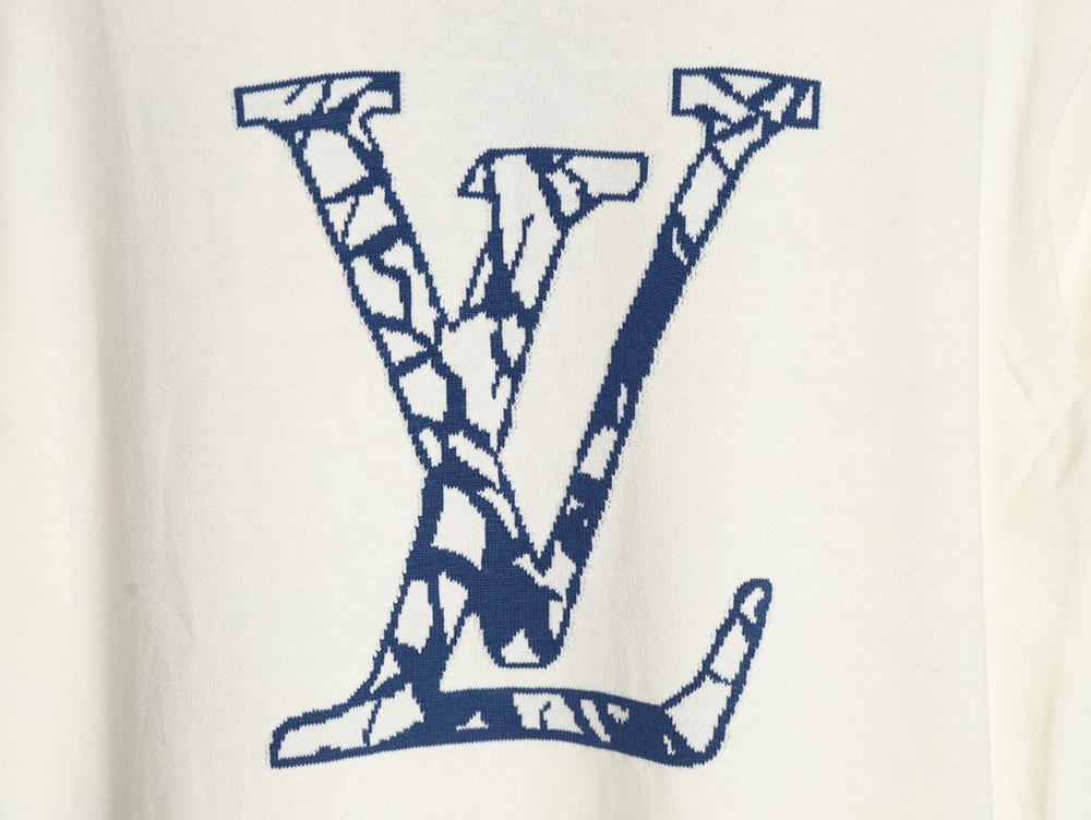 Louis Vuitton jacquard logo knitted short sleeves