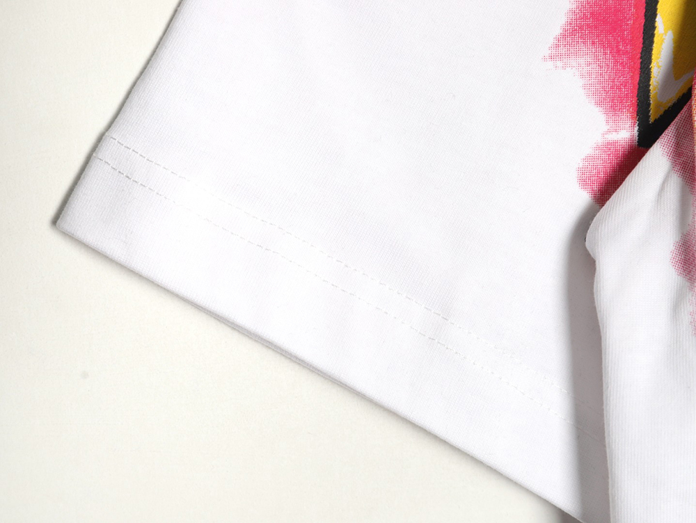Louis Vuitton flame lettering print short sleeves