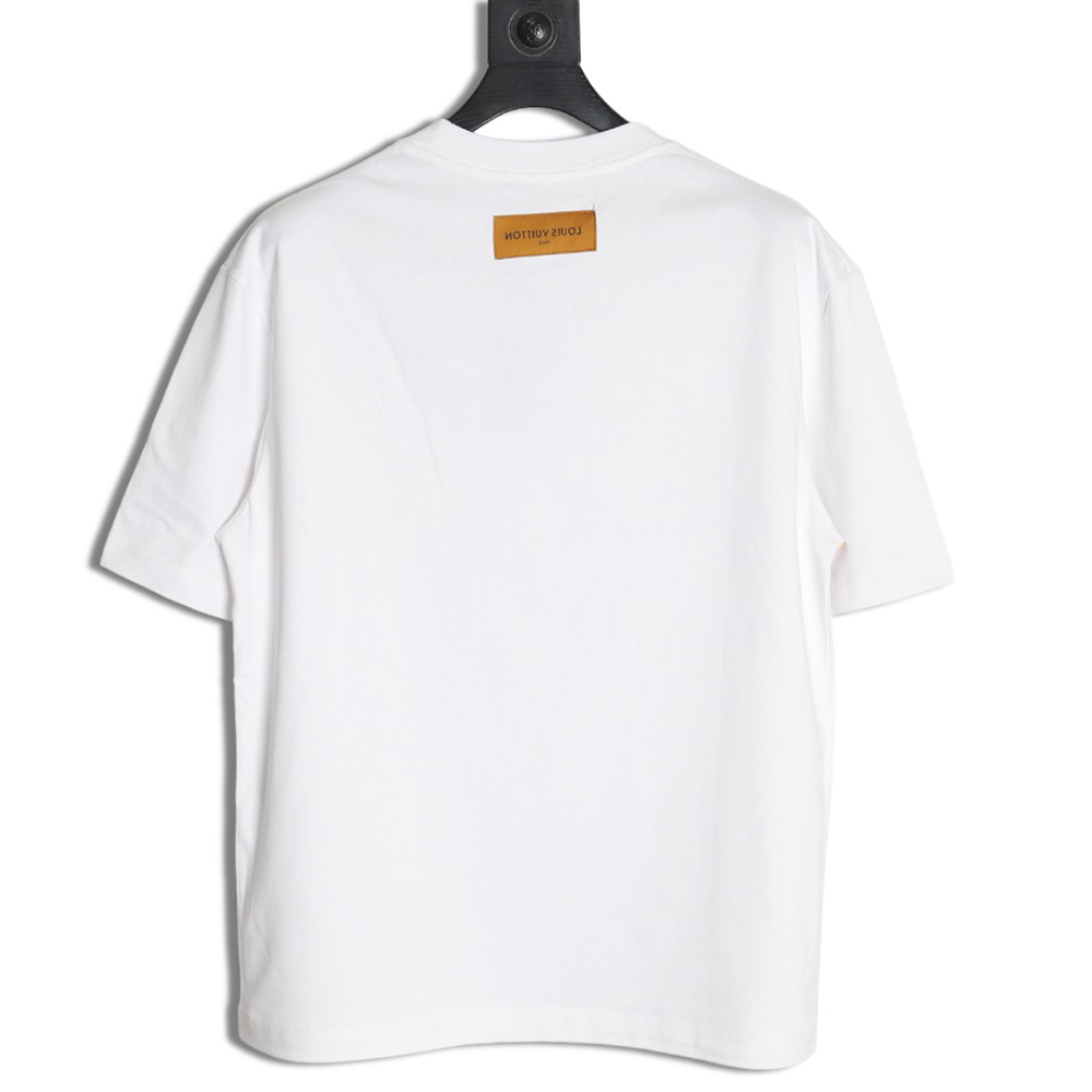 Louis Vuitton flame lettering print short sleeves