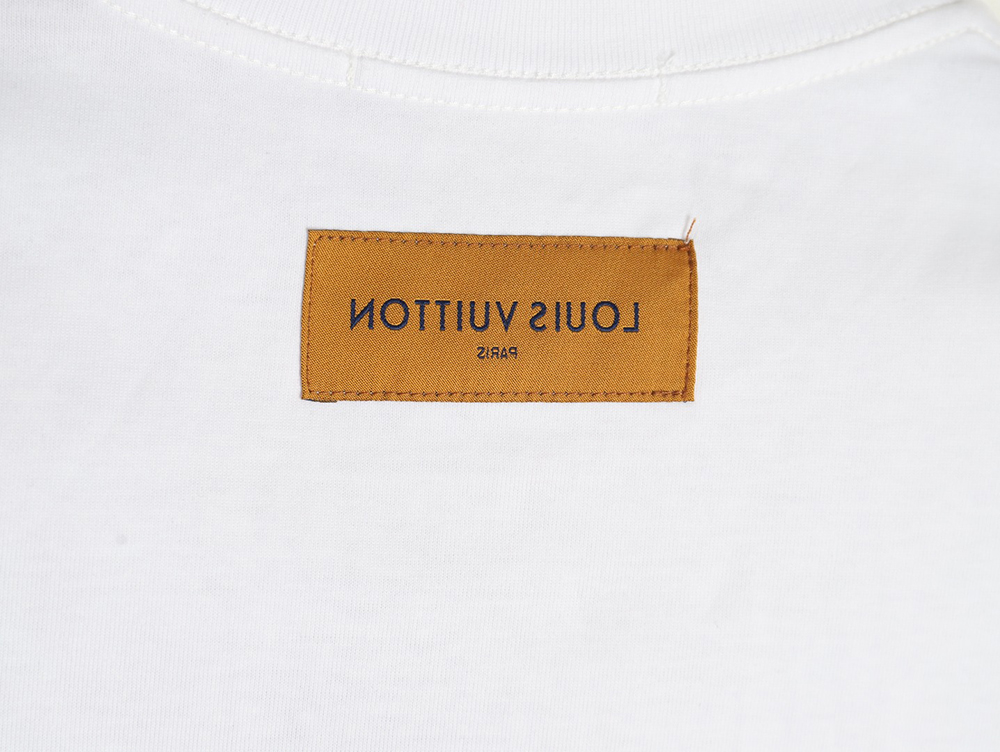 Louis Vuitton flame lettering print short sleeves