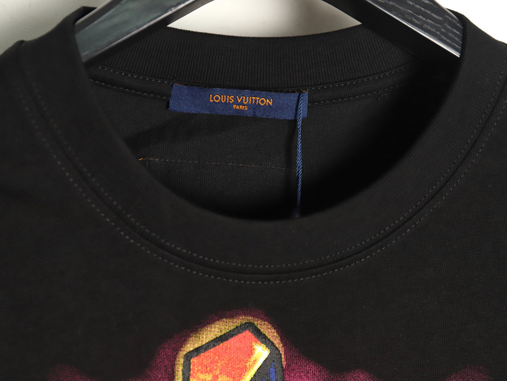 Louis Vuitton flame lettering print short sleeves TSK1